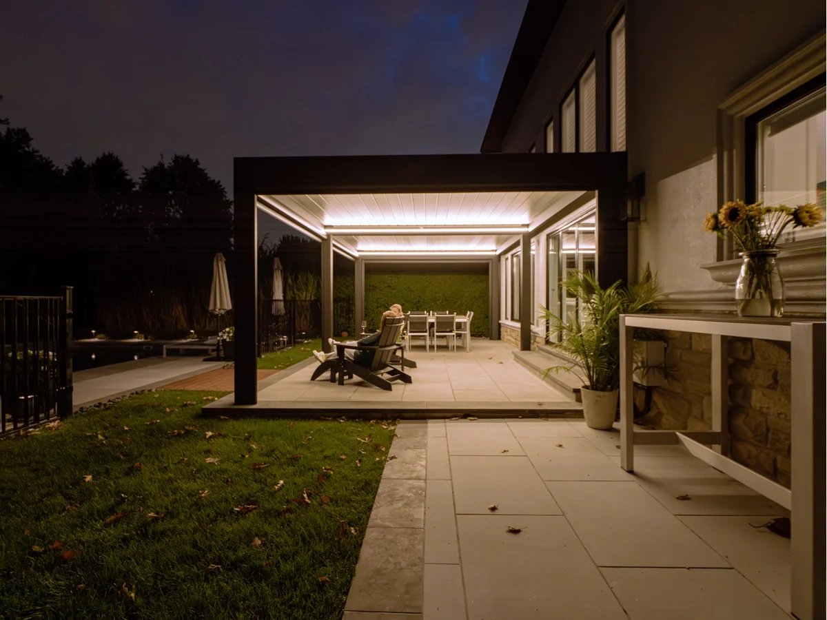 Lumières LED pour pergola