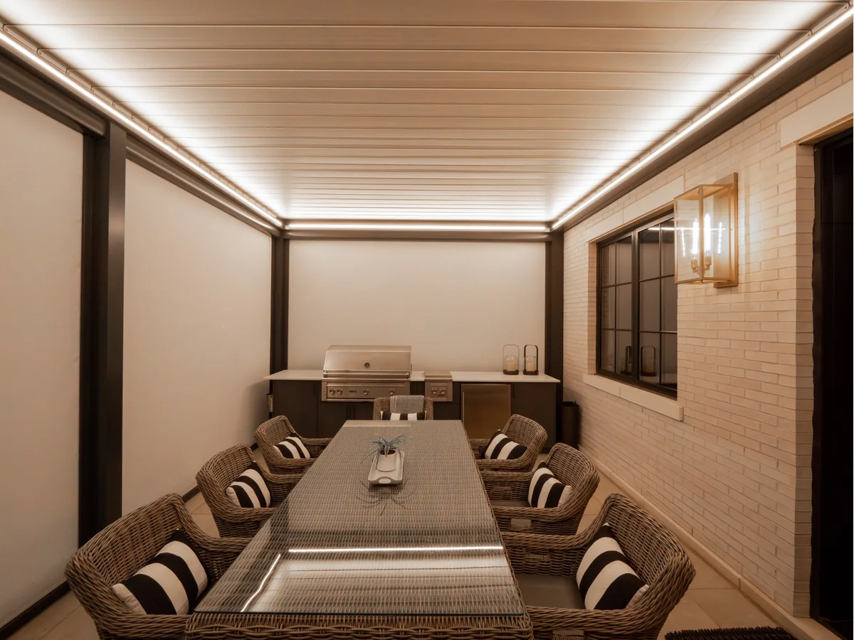 Écrans zippés pour pergola